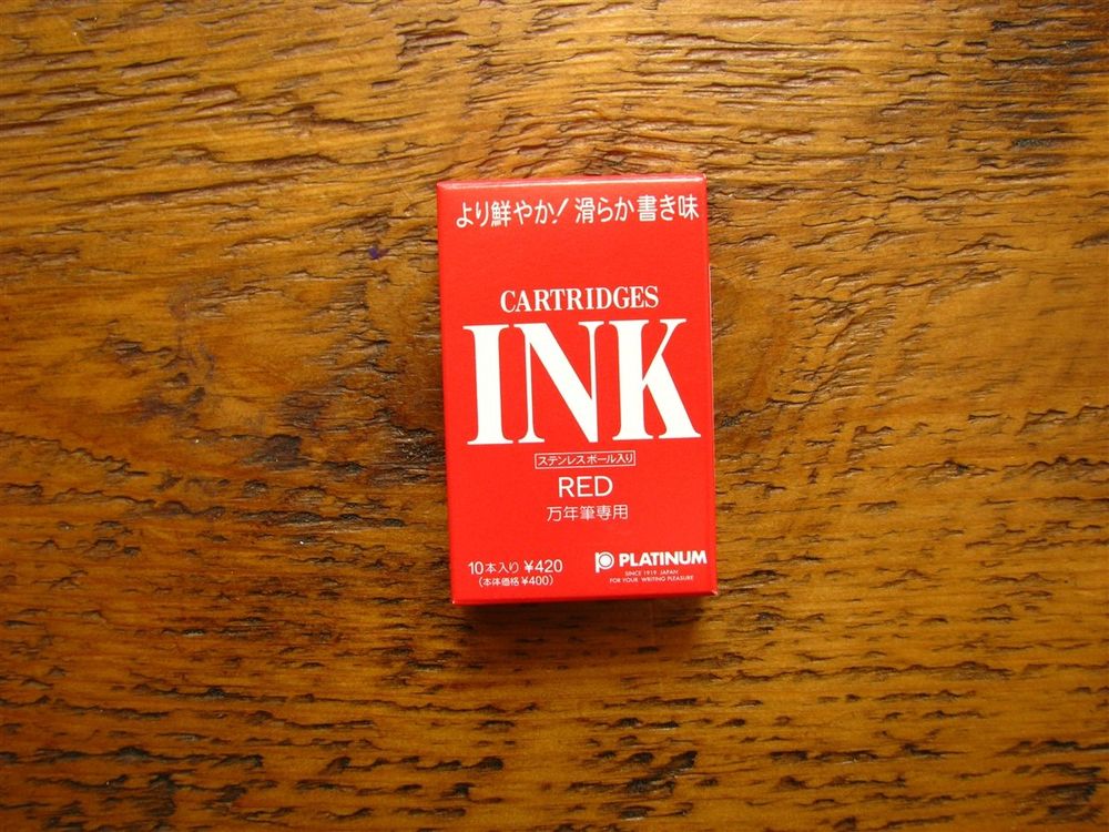 Platinum Ink Cartridges - Red (Pack of 10)