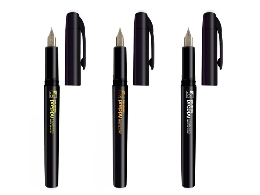 Platinum Preppy Fountain Pen - Special Black Edition