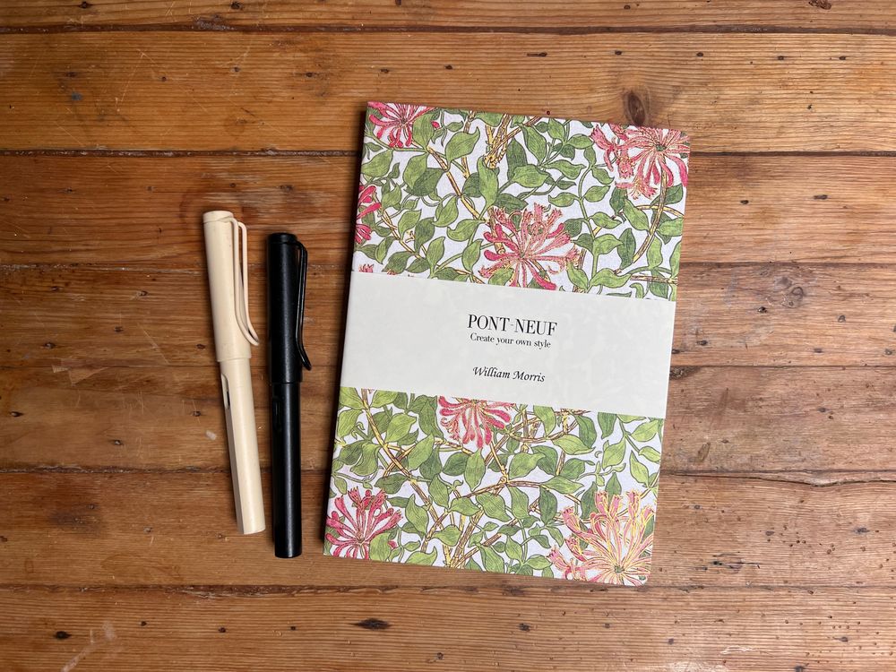 Pont-Neuf William Morris Notebook - Honeysuckle