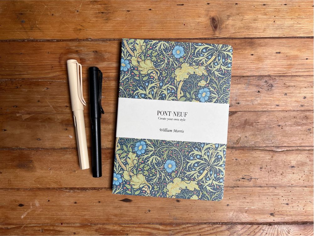 Pont-Neuf William Morris Notebook - Seaweed