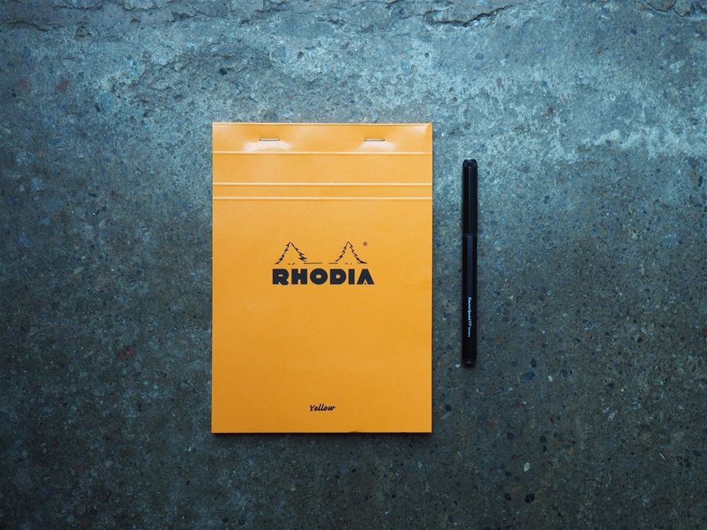 Rhodia - Pad No. 16 - A5 - Orange (Graph Yellow Paper)