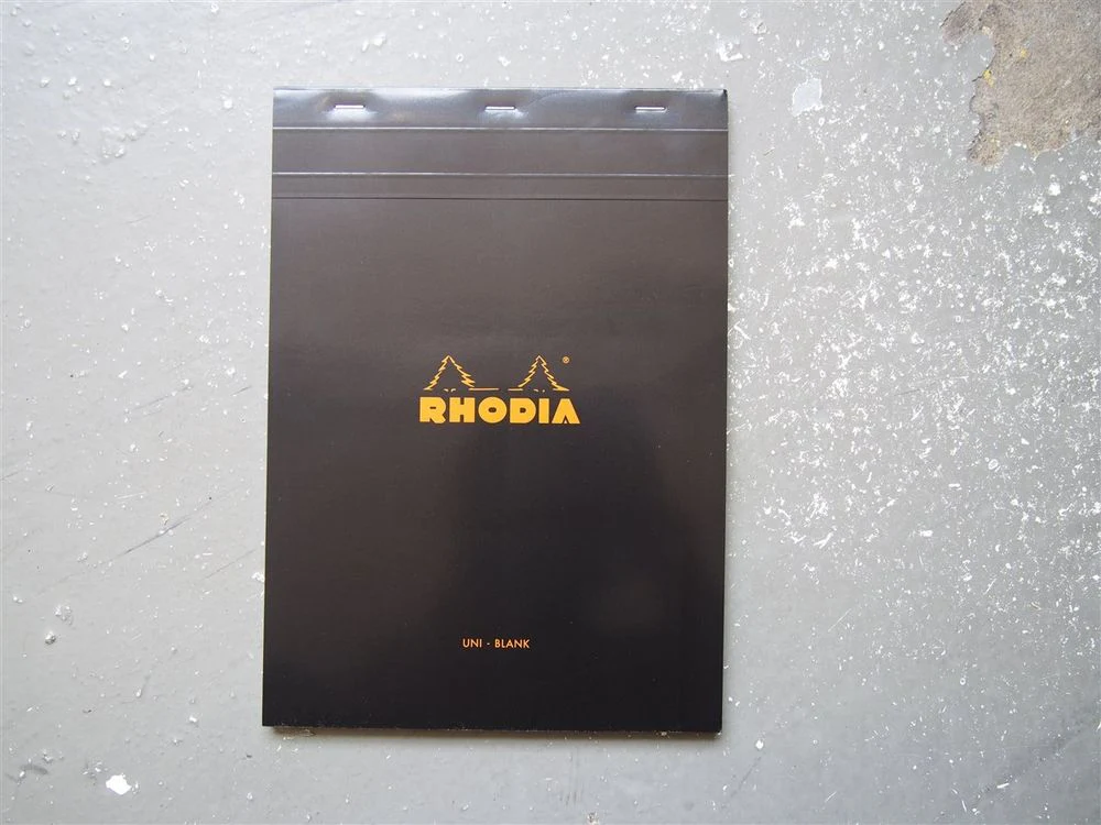 Rhodia - Pad No. 18 - A4 - Black (Blank)
