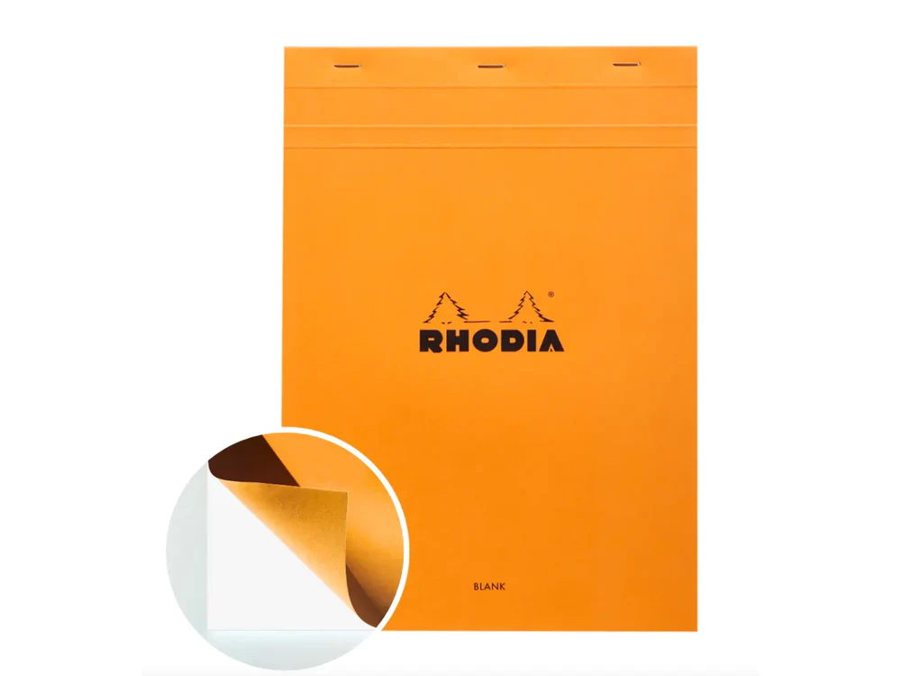 Rhodia - Pad No. 18 - A4 - Orange (Blank)