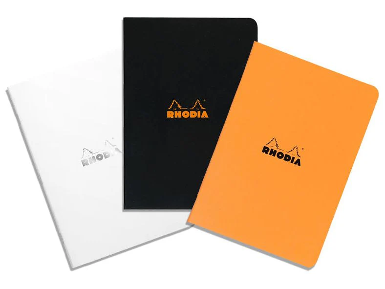 Rhodia - Side-Stapled dotBook - A4 - Black