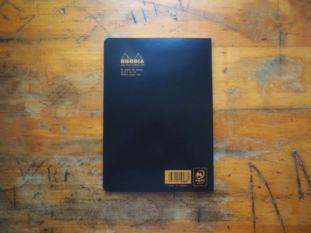 Rhodia - Side-Stapled Notebook - A5 - Black (Graph) - Image 2