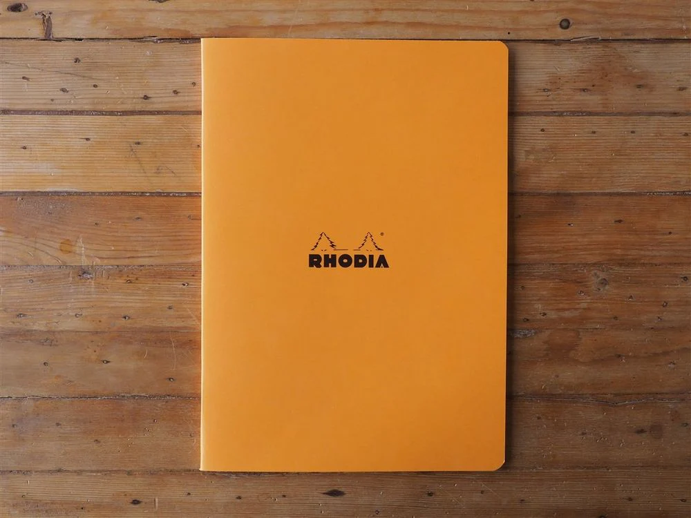 Rhodia - Side-Stapled Notebook - A4 - Orange (Graph)