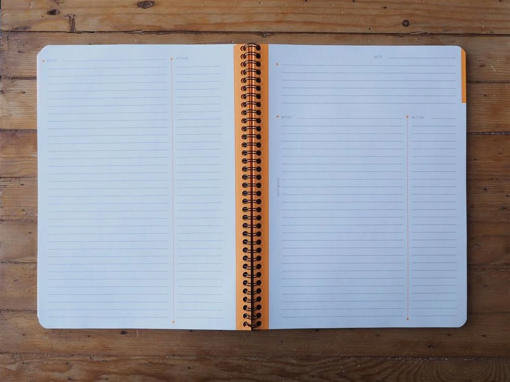 Rhodia - Spiral Bound Meeting Notebook - A4+ (21x29.7cm) - Black - Image 2