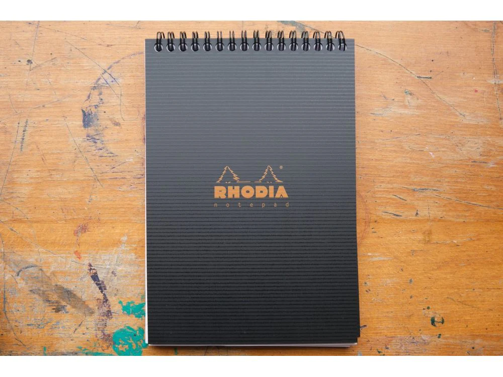 Rhodia - Top Spiral Pad No. 16 - A5 - Black (Lined) 90g/m2