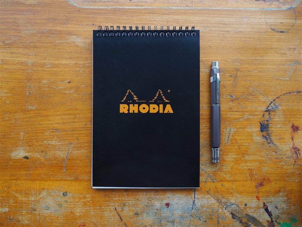 Rhodia - Top Spiral Pad No. 16 - A5 - Black (Lined)