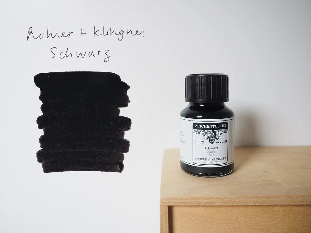 Rohrer & Klingner Calligraphy Ink (50mL) - Schwarz (Black)