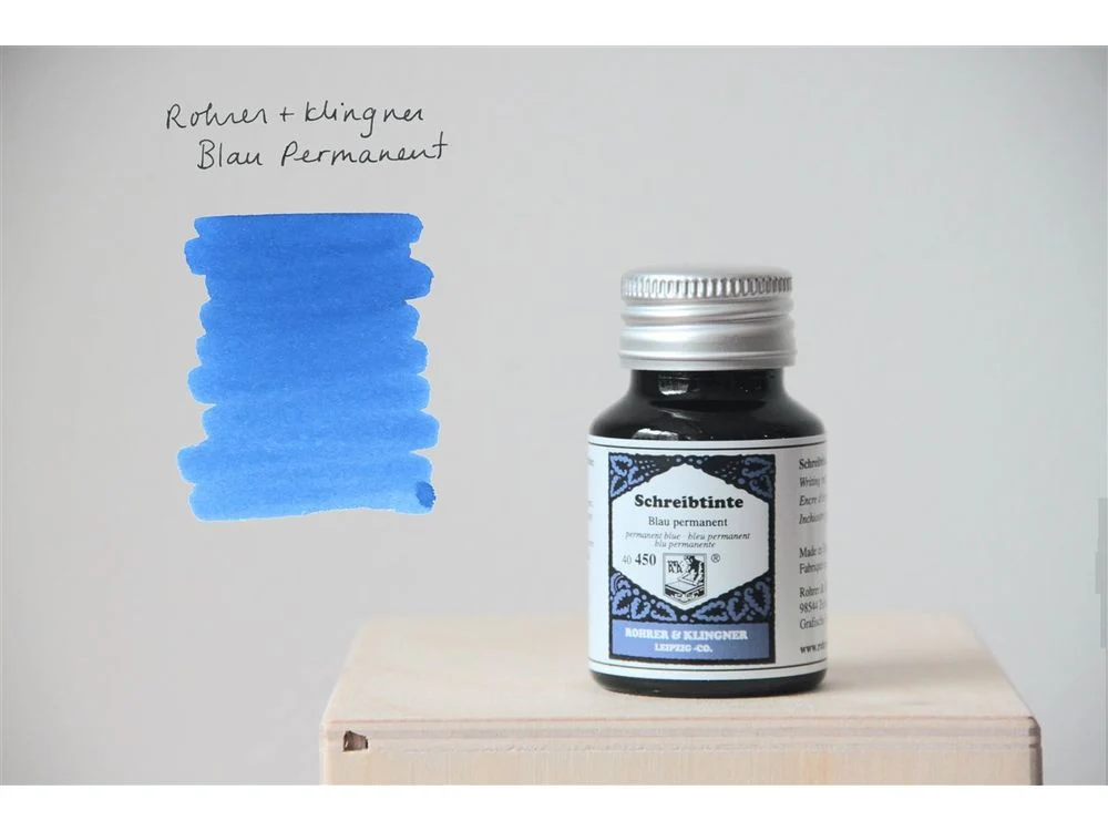 Rohrer & Klingner Fountain Pen Ink (50mL) - Blau Permanent (Blue)