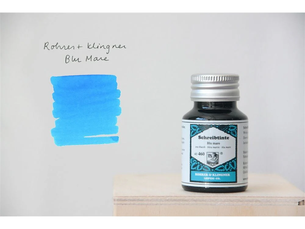 Rohrer & Klingner Fountain Pen Ink (50mL) - Blu Mare
