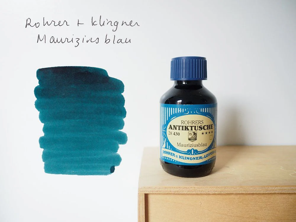 Rohrer & Klingner Traditional Ink (100mL) - Mauriziusblau