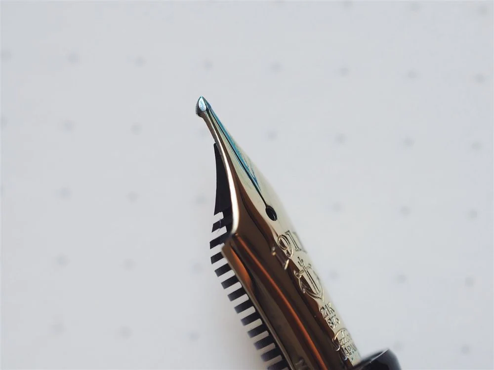 Sailor Bespoke 1911L Black Fountain Pen - Naginata Togi - Gold Trim - Image 5