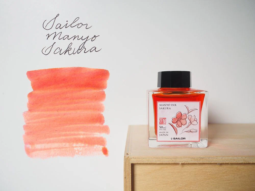 Sailor Manyo - Fountain Pen Ink (50mL) - Sakura