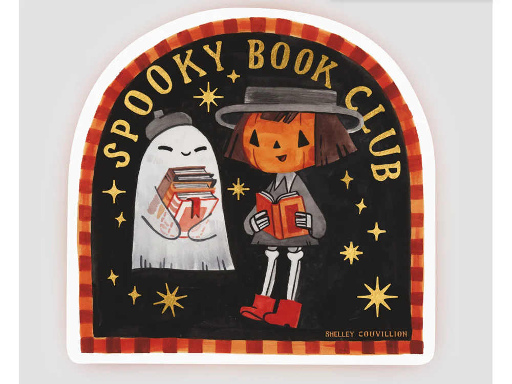Shelley Couvillion - Vinyl Sticker - Spooky Book Club