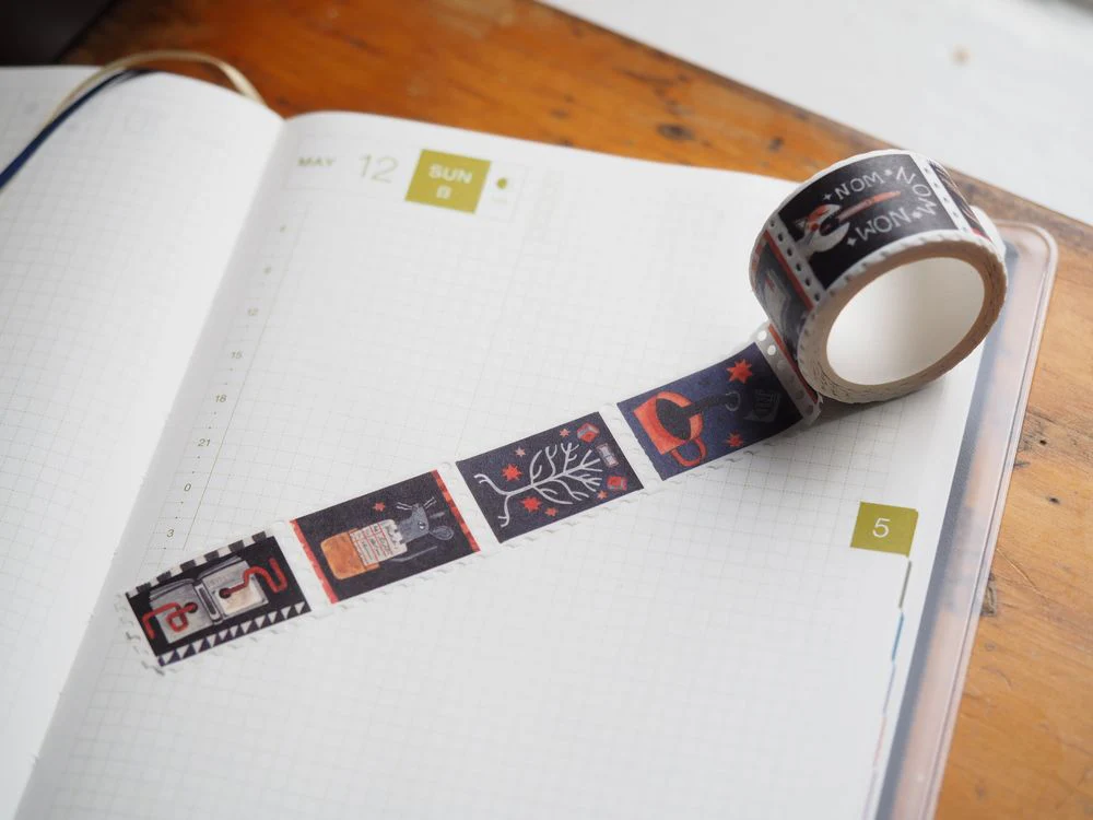 Shelley Couvillion - Washi Tape - Dark Library Stamp