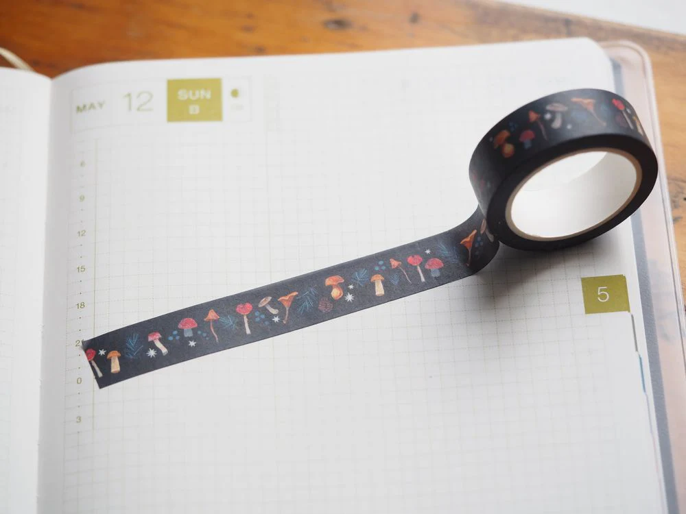 Shelley Couvillion - Washi Tape - Mushrooms in Autumn