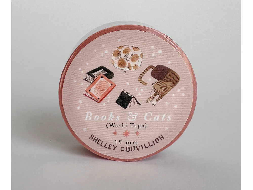 Shelley Couvillion - Washi Tape - Pink Cats & Books - Image 2