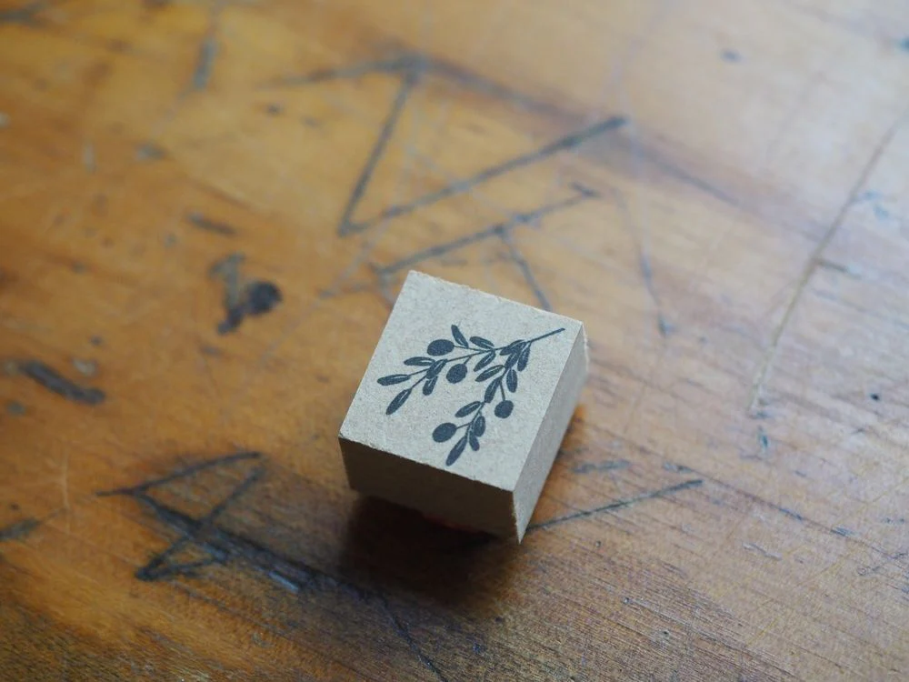 Stamp Marche Rubber Stamp - Illustrated stamp "Olive" by Emi Nakano (a-076)