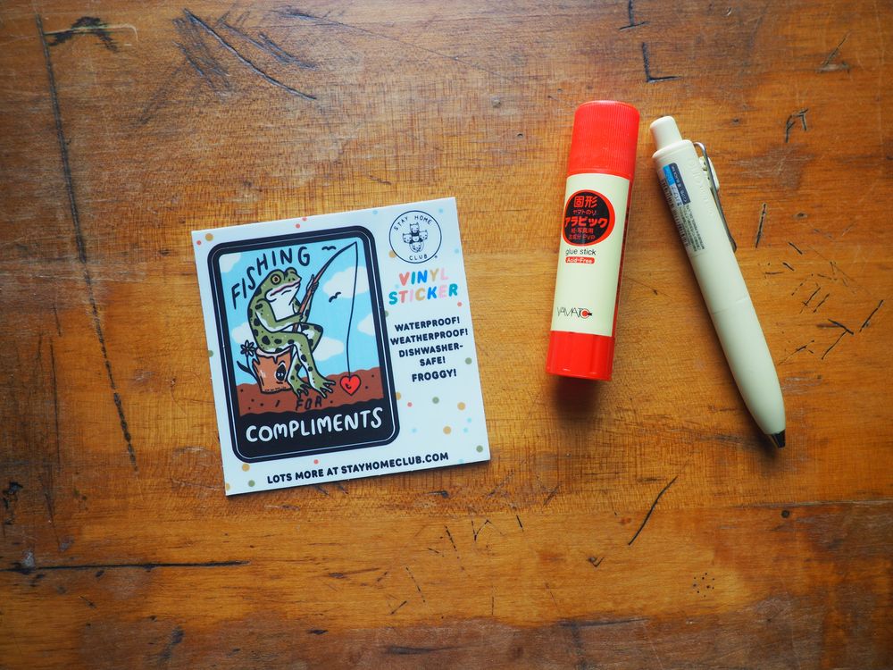 Stay Home Club - Vinyl Sticker - Fishing for Compliments