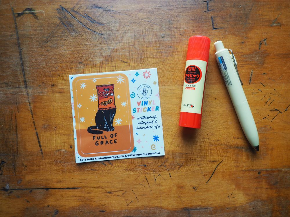 Stay Home Club - Vinyl Sticker - Full of Grace