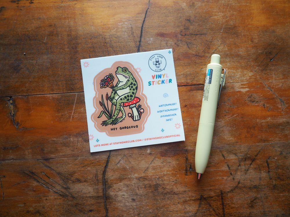 Stay Home Club - Vinyl Sticker - Hey Gorgeous