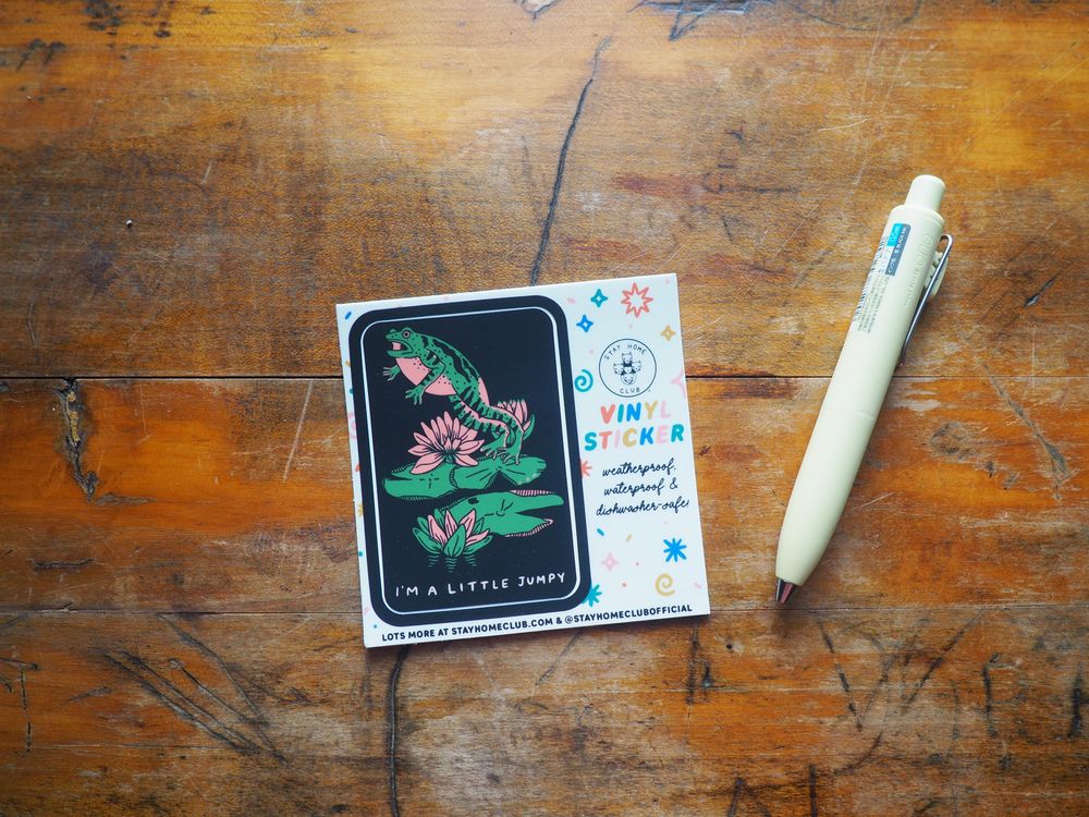 Stay Home Club - Vinyl Sticker - Jumpy