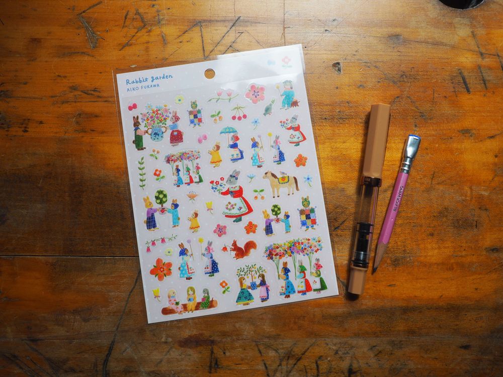Sticker Sheet - Aiko Fukawa - Rabbit Garden (22-876)
