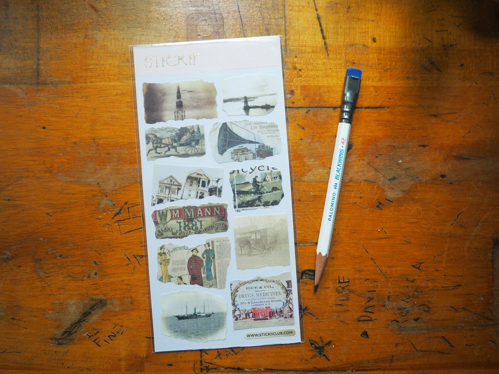 STICKII - Sticker Sheet - Antique Ephemera
