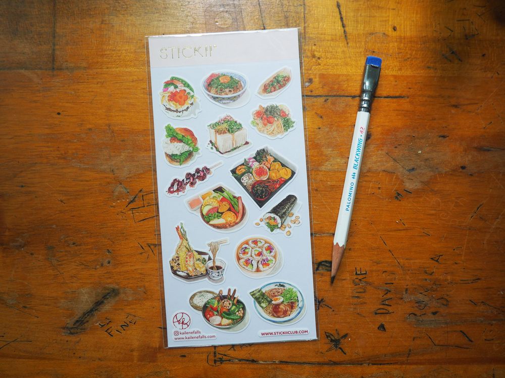 STICKII - Sticker Sheet - Asian Lunch Delish