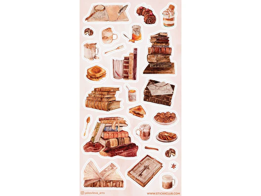STICKII - Sticker Sheet - Bookish Brunch