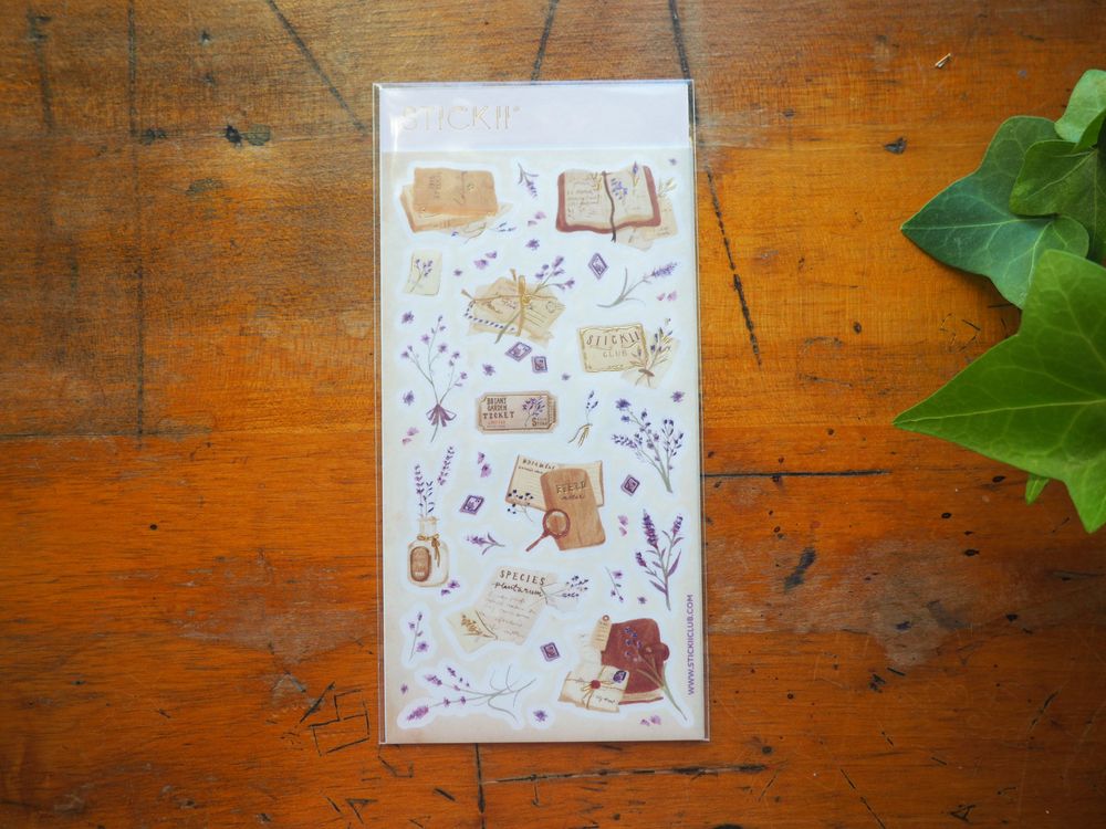 STICKII - Sticker Sheet - Botanical Notes