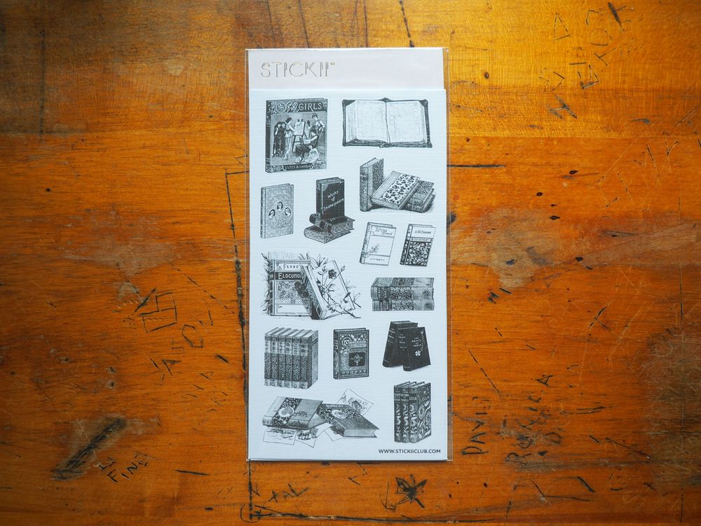 STICKII - Sticker Sheet - Antique Library