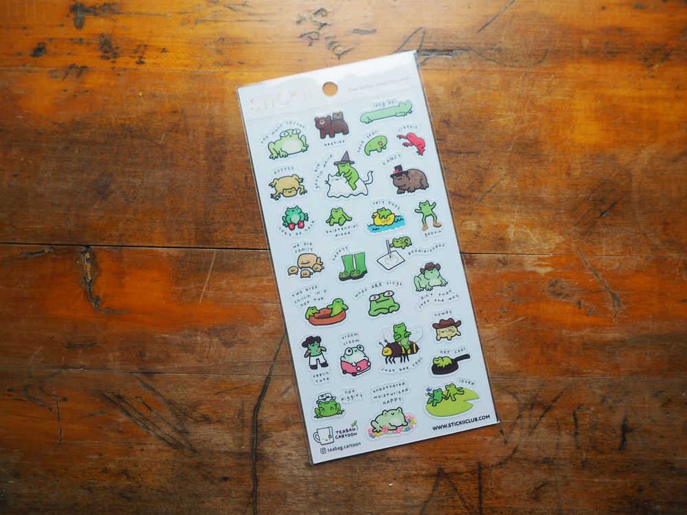 STICKII - Sticker Sheet - What Are Frogs? 2