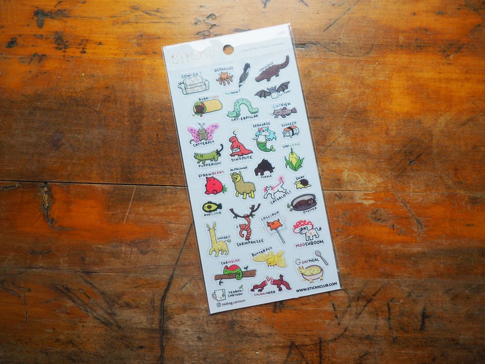 STICKII - Sticker Sheet - Strawbeary Lollipup