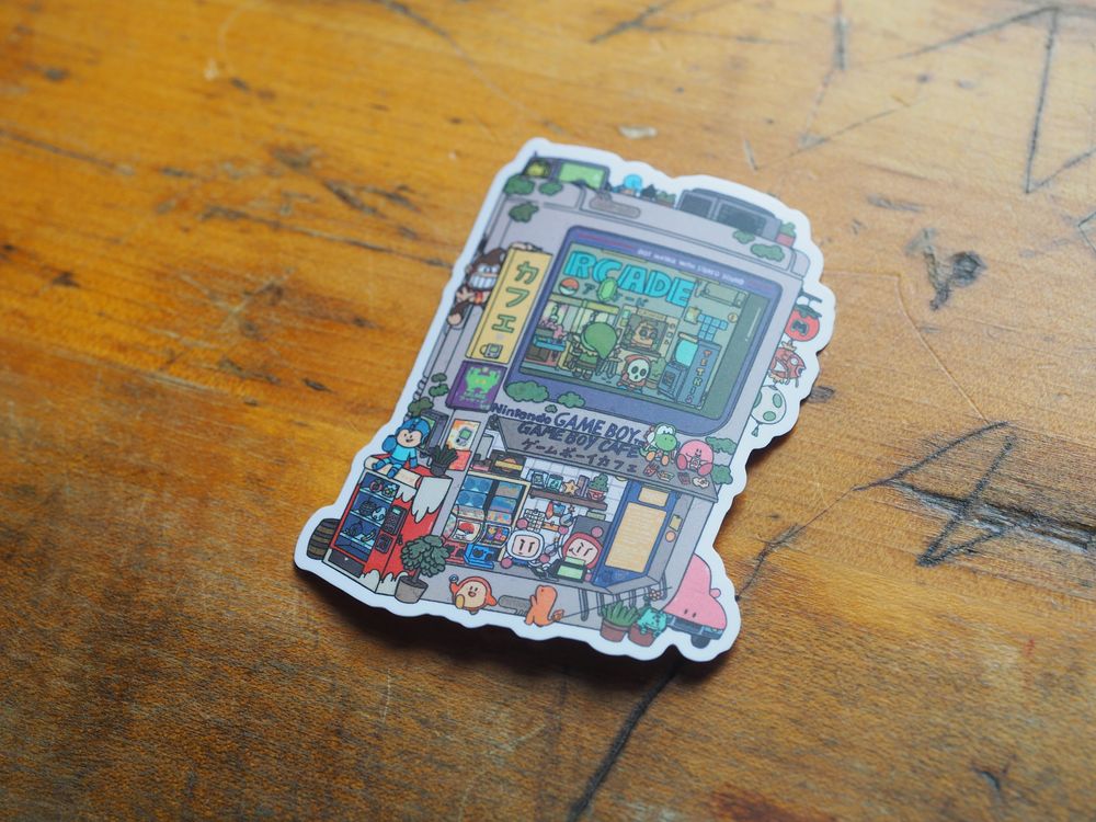 Sushiboiiiyy - Vinyl Sticker - Gameboy Arcade
