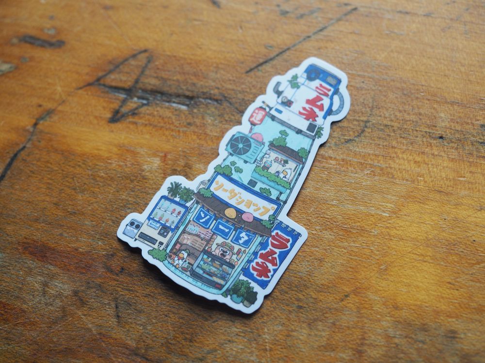 Sushiboiiiyy - Vinyl Sticker - Ramune Soda