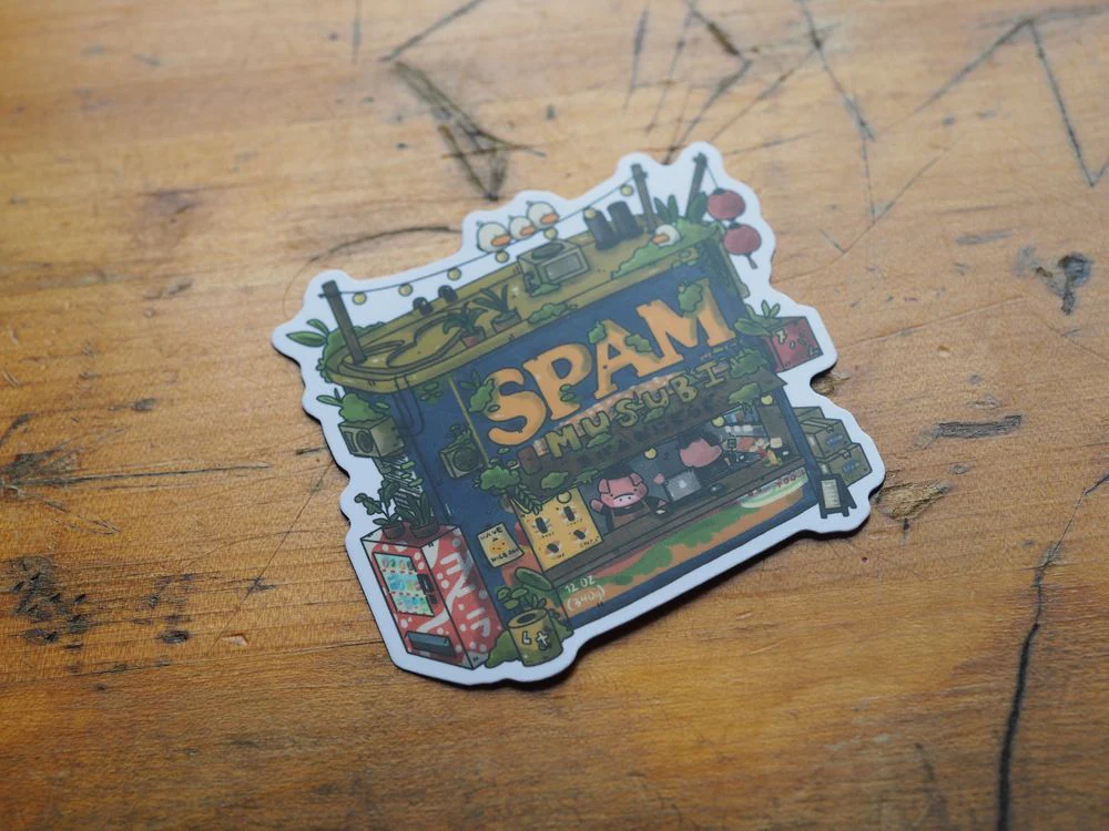 Sushiboiiiyy - Vinyl Sticker - Spam Can Musubi