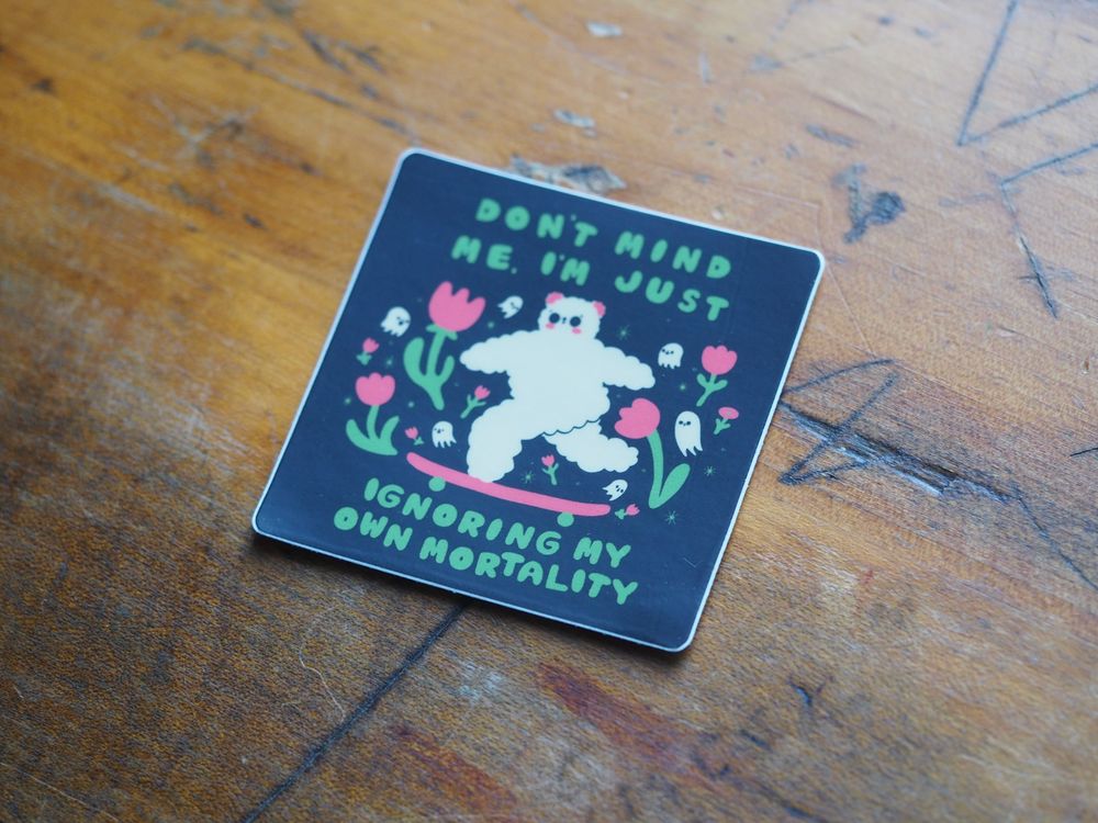 Tender Ghost - Vinyl Sticker - Immortality