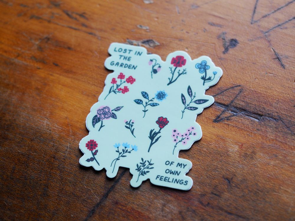 Tender Ghost - Vinyl Sticker - Lost in the Garden