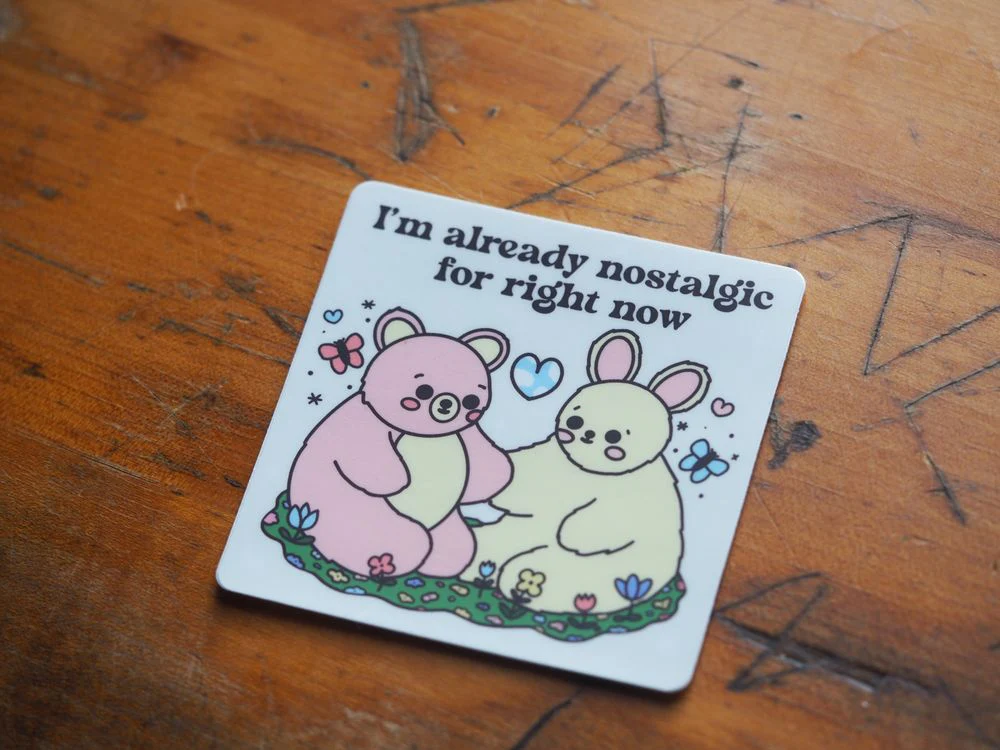 Tender Ghost - Vinyl Sticker - Nostalgic For Right Now