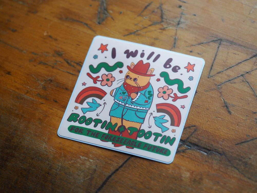 Tender Ghost - Vinyl Sticker - Rootin' and Tootin'
