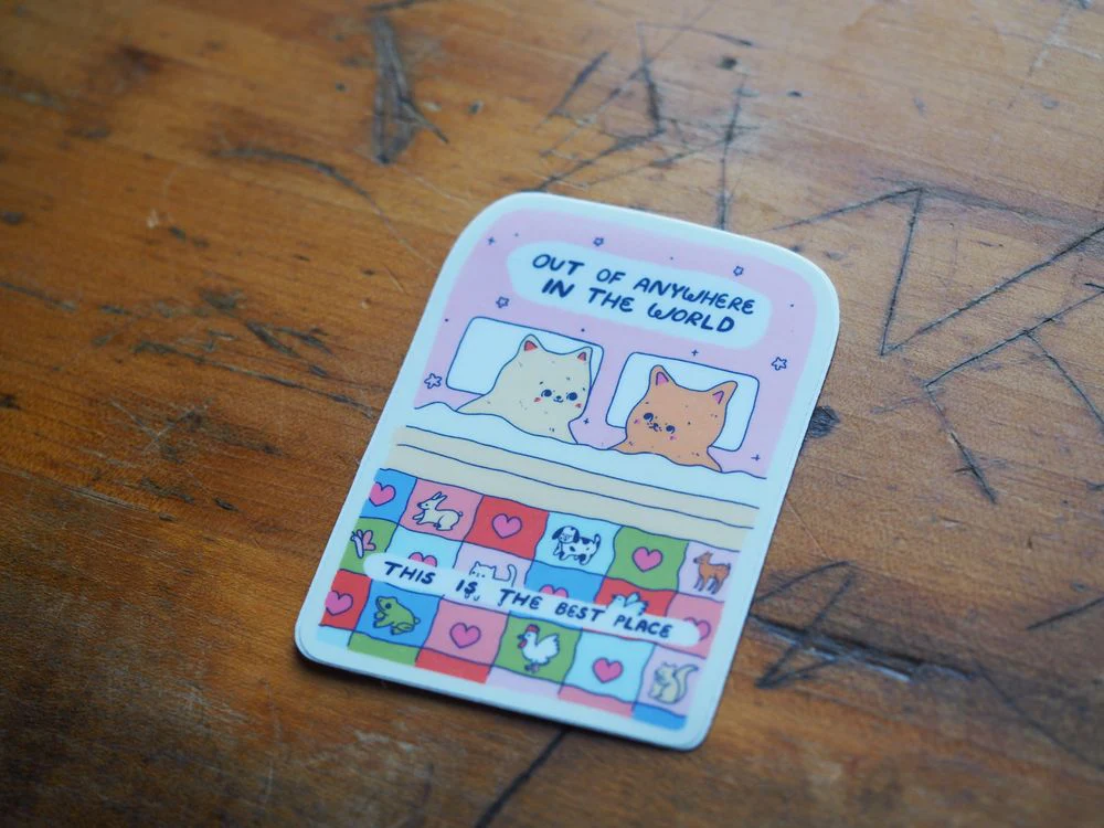 Tender Ghost - Vinyl Sticker - The Best Place