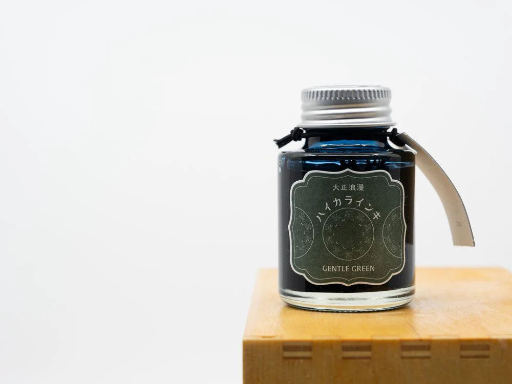 Teranishi Taisho Roman - Fountain Pen Ink (40mL) - Gentle Green