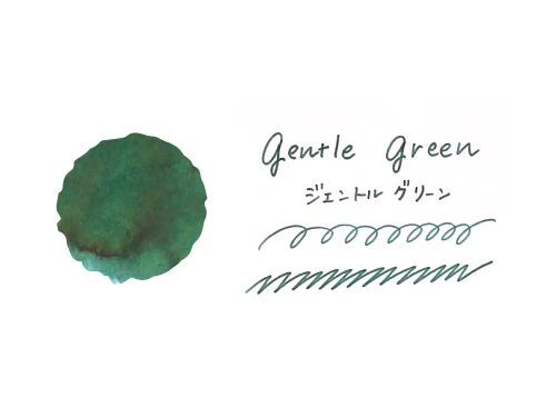 Teranishi Taisho Roman - Fountain Pen Ink (40mL) - Gentle Green - Image 2