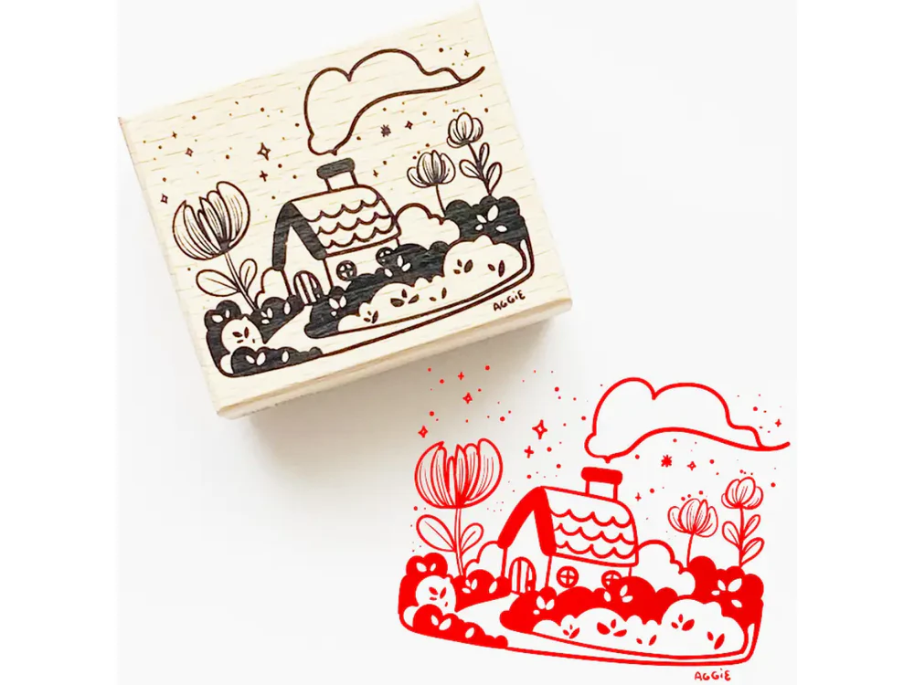 The Little Red House - Rubber Stamp - Little Red House