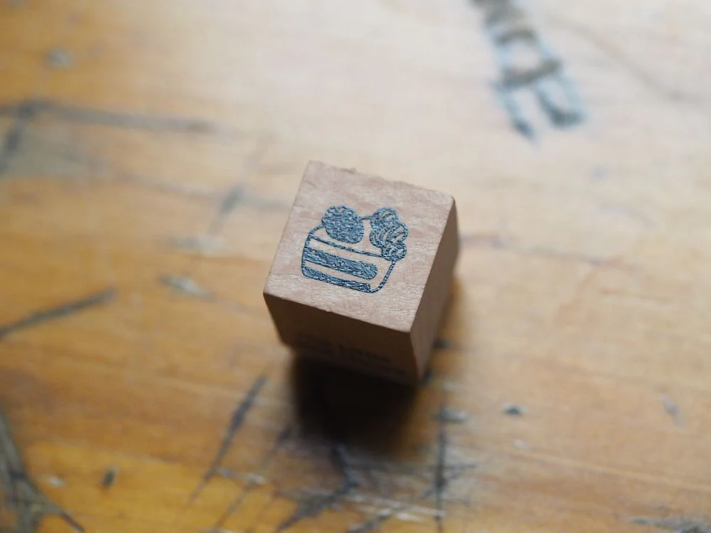 The Little Red House - Rubber Stamp - Strawberry Cake
