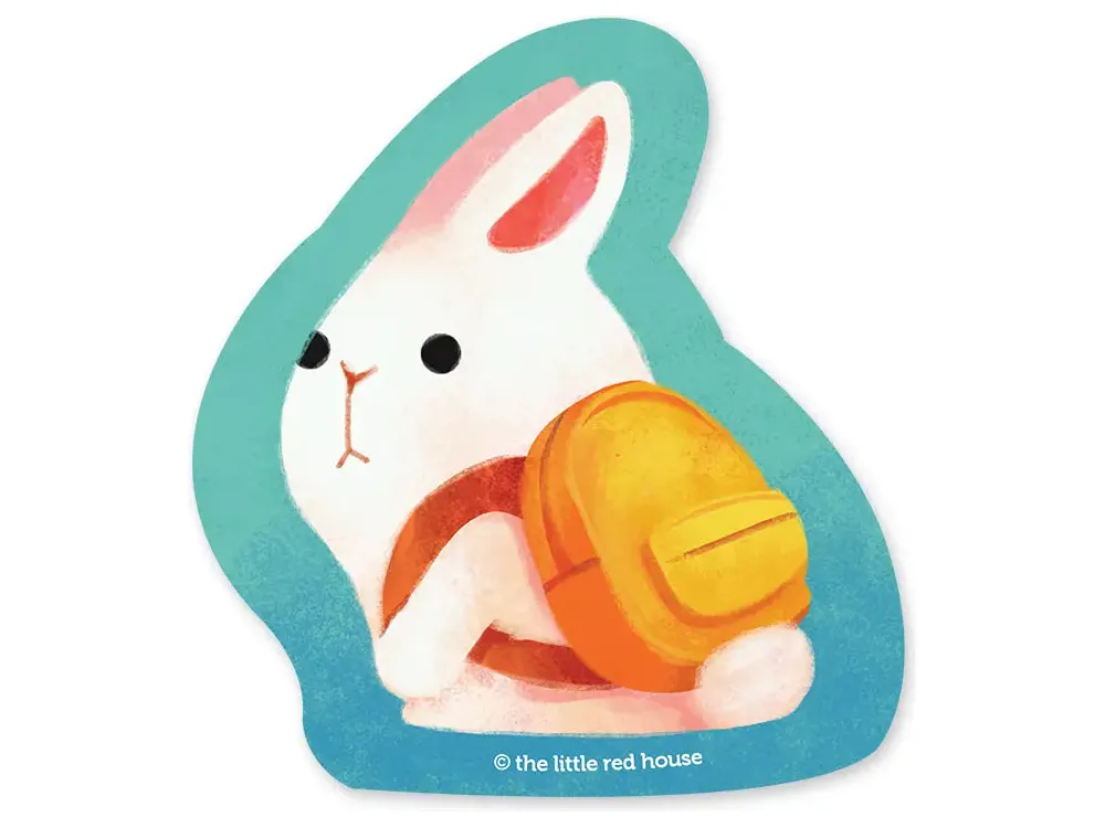 The Little Red House - Vinyl Sticker - Backpack Bunny