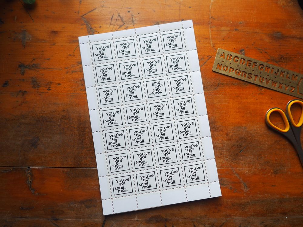 The Portland Stamp Company - Lick & Stick Stamps - You've Got Snail Mail